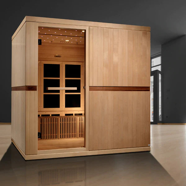 Golden Designs 2025 Catalonia 8 Person Near Zero EMF FAR IR Sauna (GDI-6880-02)