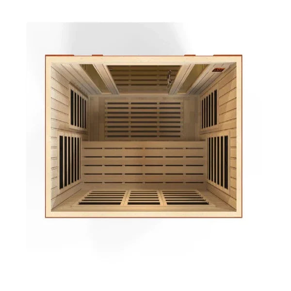 Golden Designs Dynamic Bellagio 3-Person Low EMF FAR Infrared Sauna (DYN-6306-02)