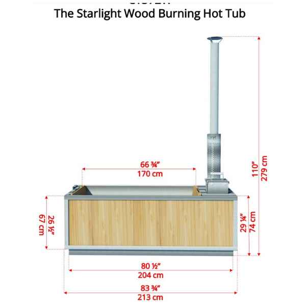 Dundalk LeisureCraft The Starlight Wood Burning Hot Tub