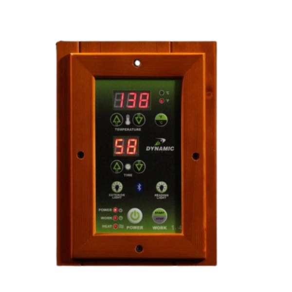 Golden Designs Dynamic Barcelona 1–2 Person Low EMF FAR Infrared Sauna – Canadian Hemlock (DYN-6106-01)