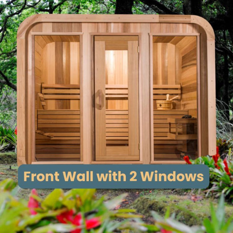 Dundalk Leisure Knotty Cedar Outdoor Luna Sauna