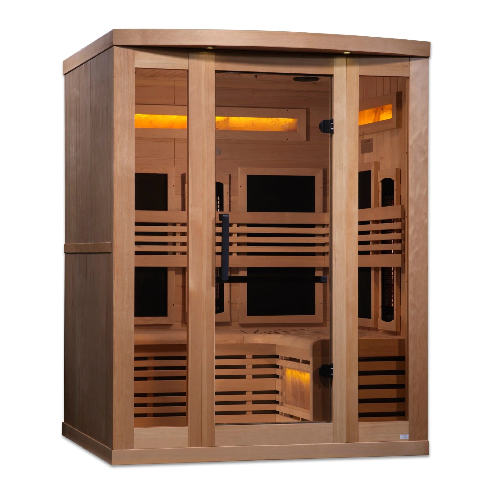 Golden Designs Reserve Edition 3 Person Near Zero EMF Full Spectrum with Himalayan Salt Bar (GDI-8230-01)