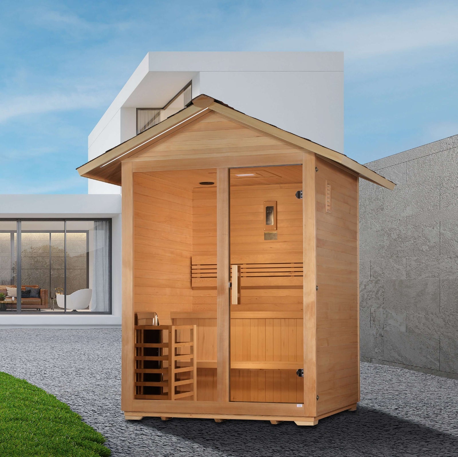 Golden Designs Arlberg 3 Person Traditional Outdoor Sauna (GDI-8103-01)
