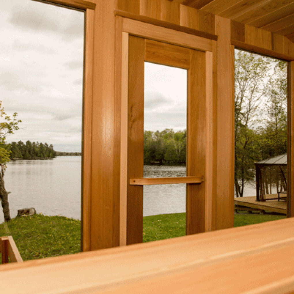 Dundalk Leisure Knotty Cedar Outdoor Luna Sauna