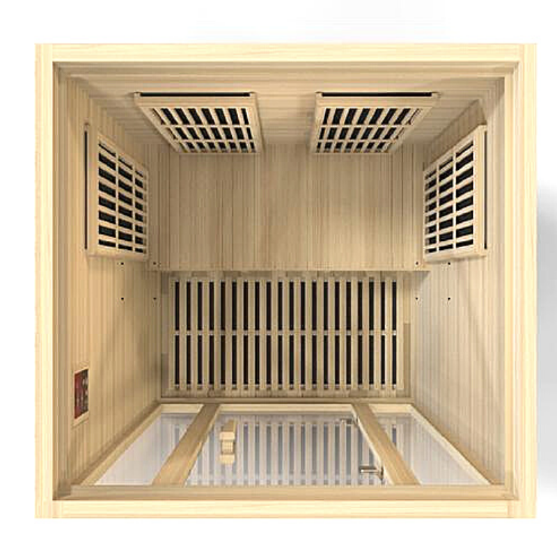 Golden Designs Maxxus “Seattle” 2-Person Infrared Sauna – Low EMF, Hemlock (MX-J206-01)