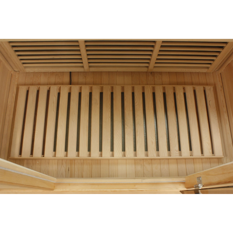 Golden Designs Maxxus 2-Person Near Zero EMF FAR Infrared Sauna – Canadian Hemlock (MX-K206-01-ZF)