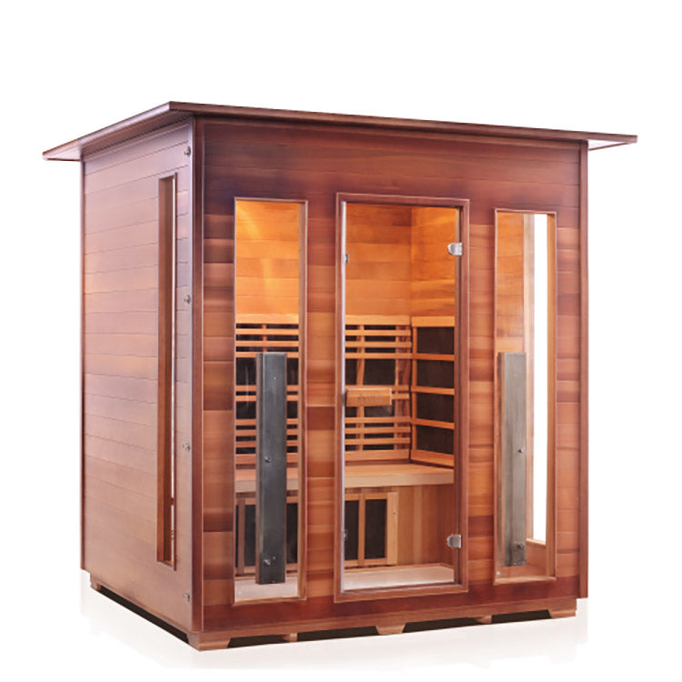 Enlighten Sauna Rustic 4 Full Spectrum Infrared Sauna