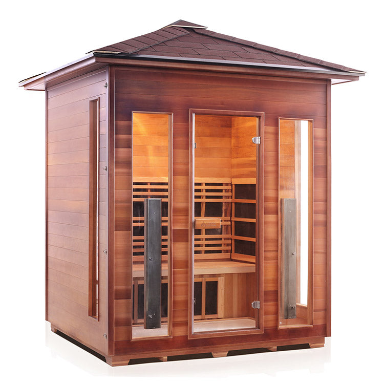Enlighten Sauna Rustic 4 Full Spectrum Infrared Sauna