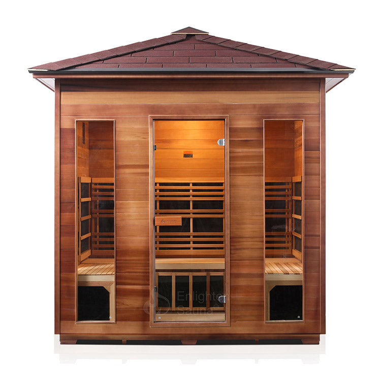 Enlighten Rustic 5-Person Full Spectrum Infrared Sauna