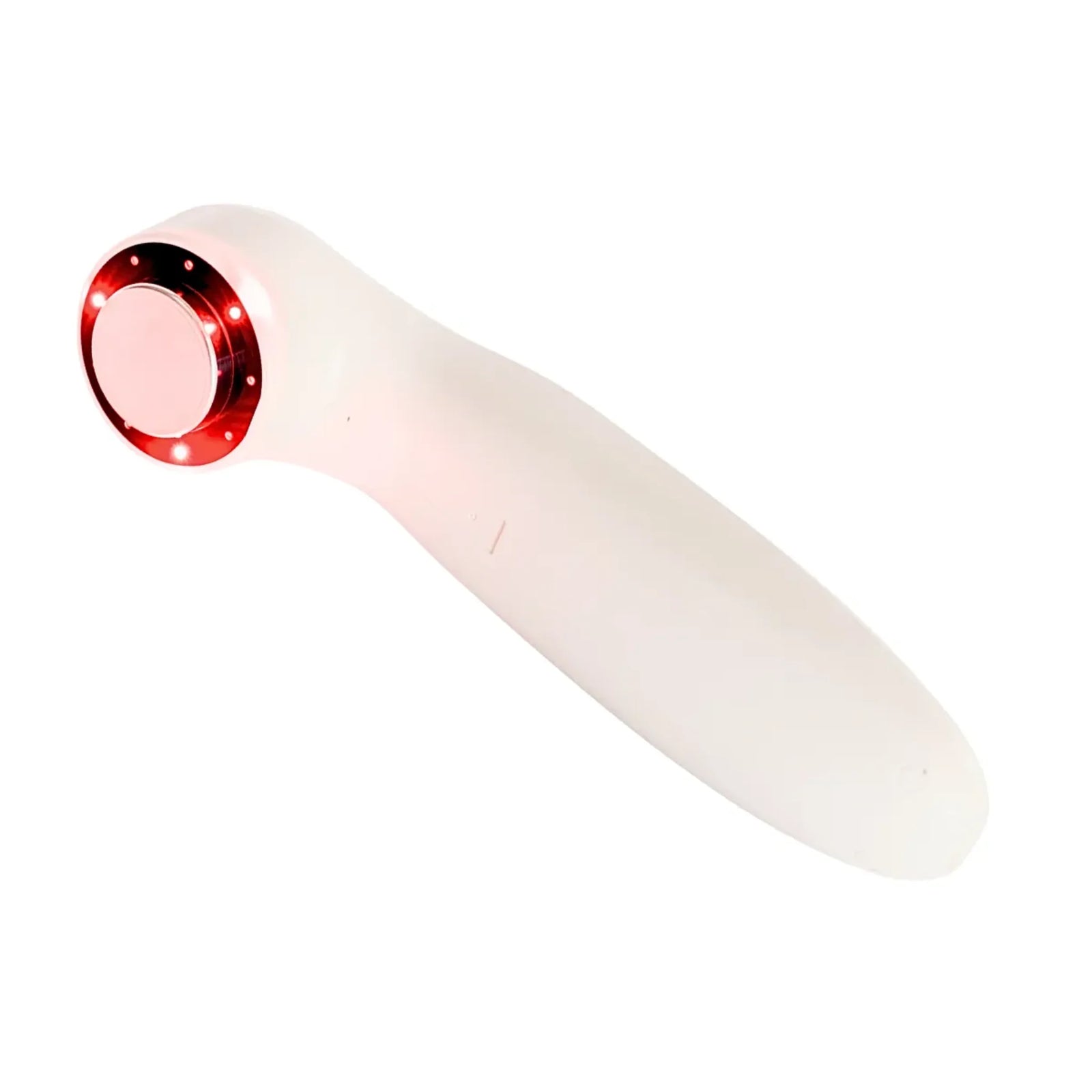 Lasonic handheld device with illuminated applicator face, angled view
