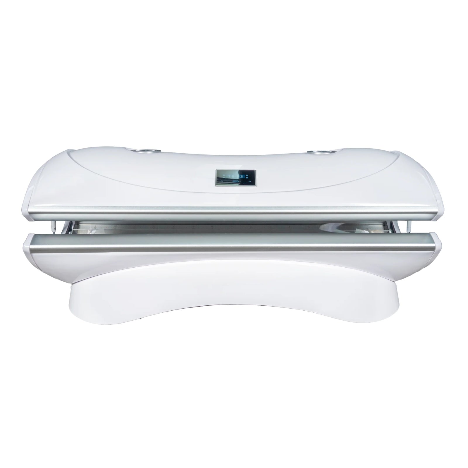 Merican M4N Whole-Body Red Light Therapy Bed – white bed front view with a control display