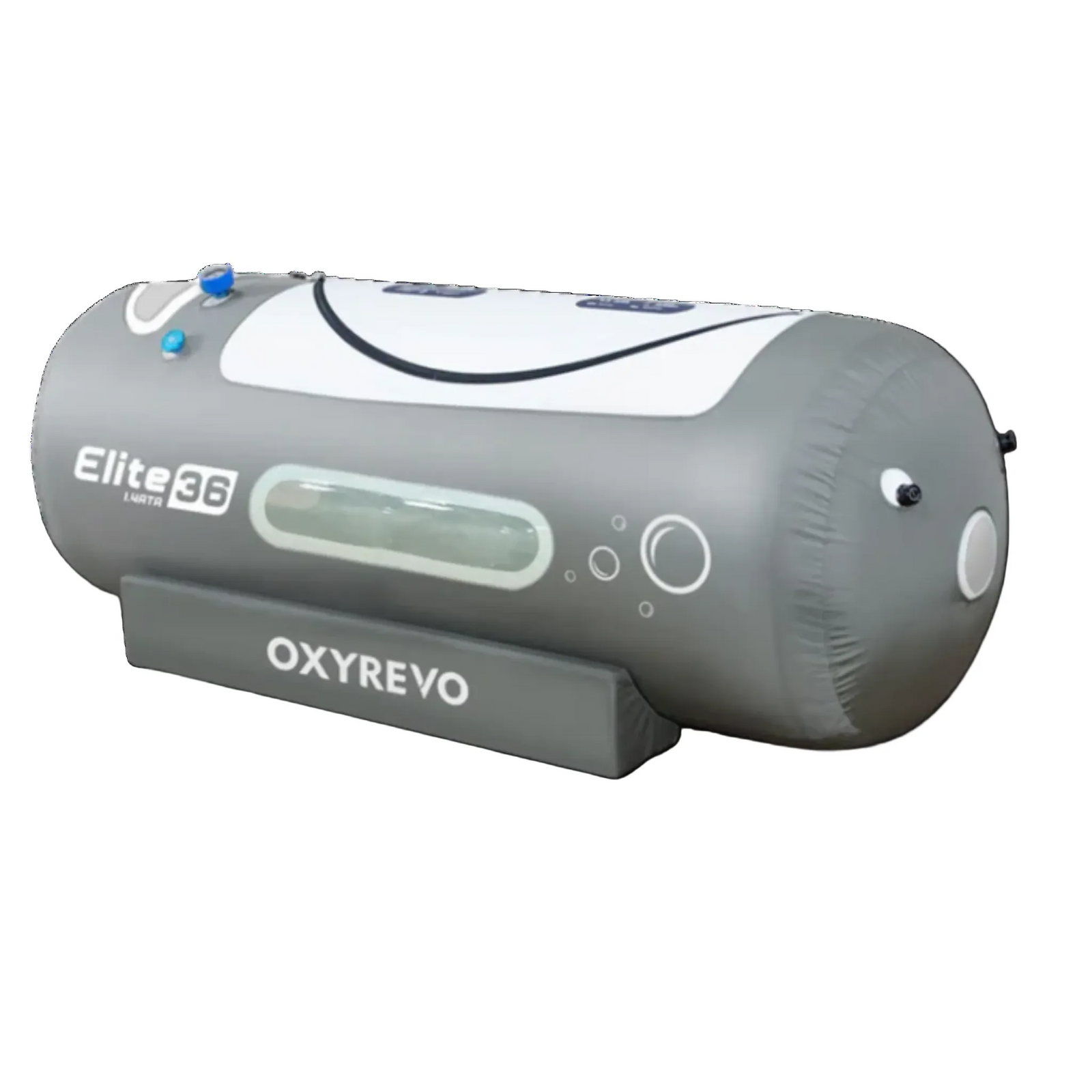 OxyRevo Elite36 Portable Soft Hyperbaric Chamber – chamber close-up at an angle