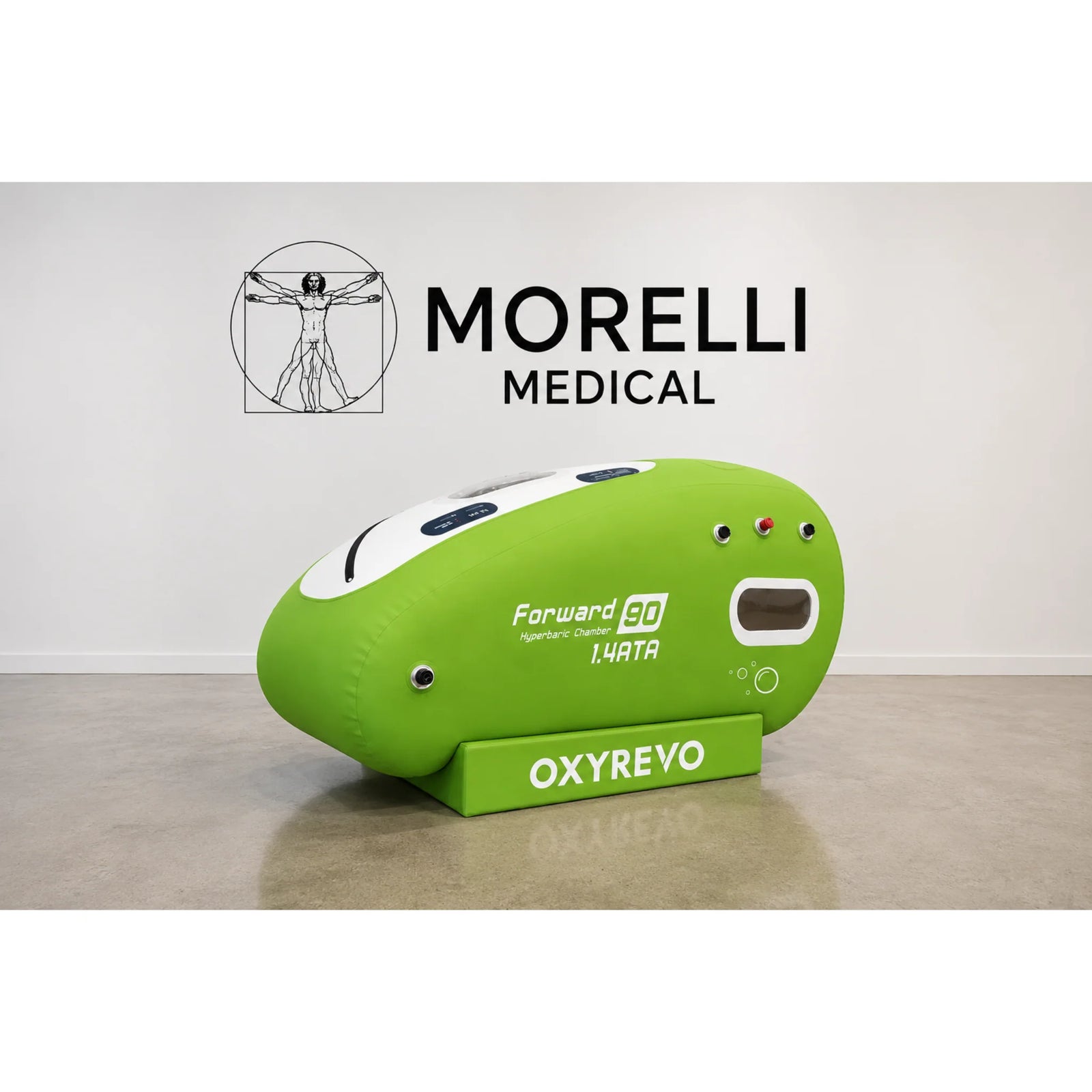 OxyRevo Forward90 Portable Sitting Hyperbaric Chamber – green chamber