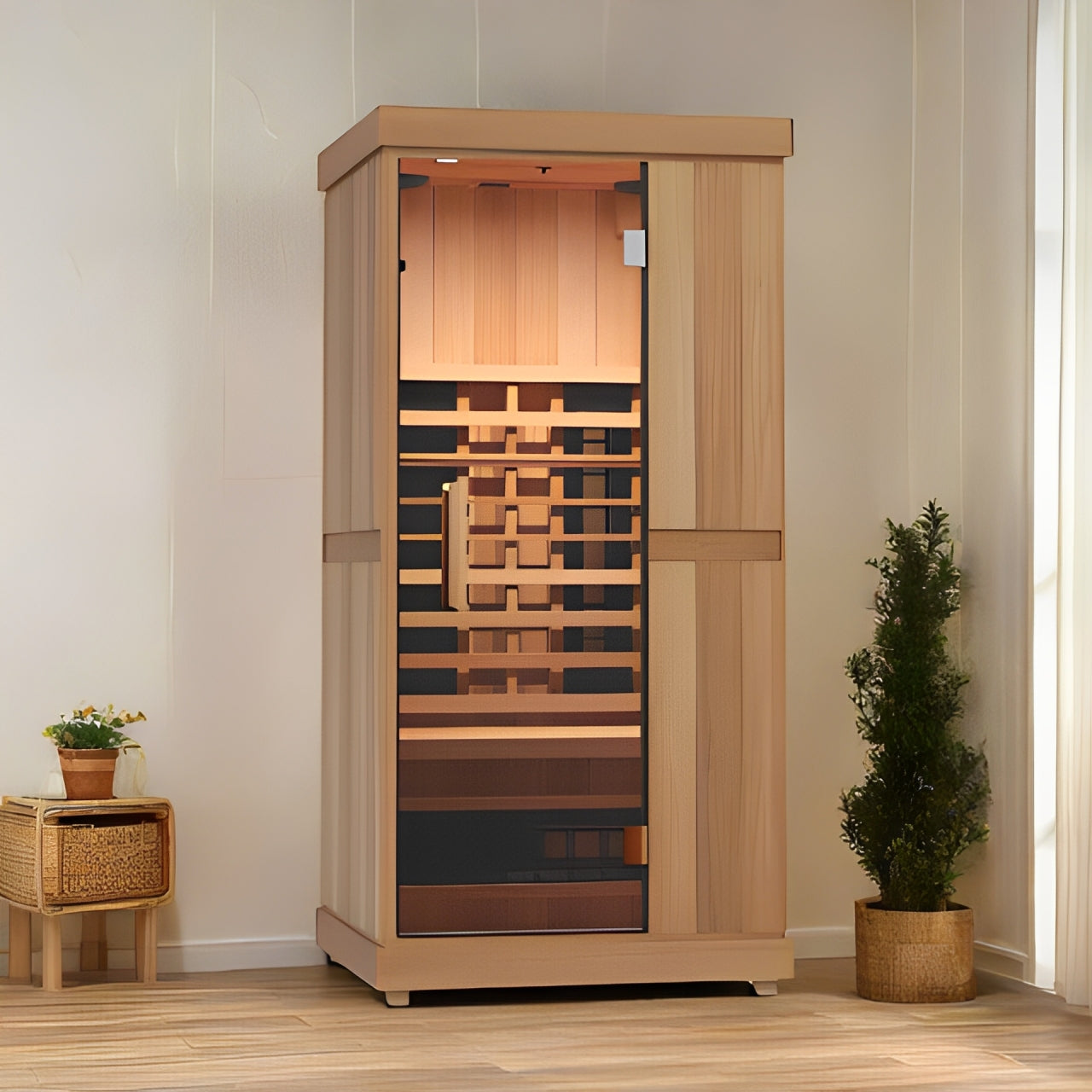 Finnmark FD-1 Full-Spectrum Infrared Sauna – 1 Person Compact Wellness Pod