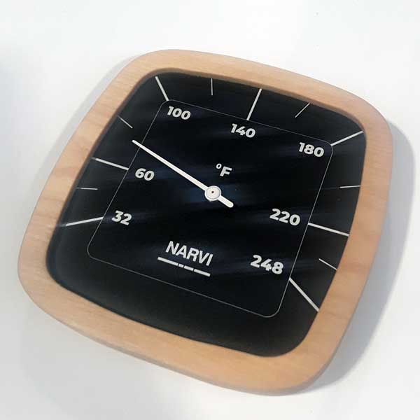 Dundalk LeisureCraft Narvi Black Thermometer Fahrenheit