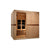 Golden Designs Maxxus 3-Person FAR Infrared Sauna – Low EMF, Canadian Hemlock (MX-K356-01)