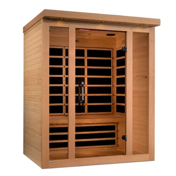 Golden Designs Dynamic Vila 3-Person Ultra Low EMF FAR Infrared Sauna – DYN-6315-02