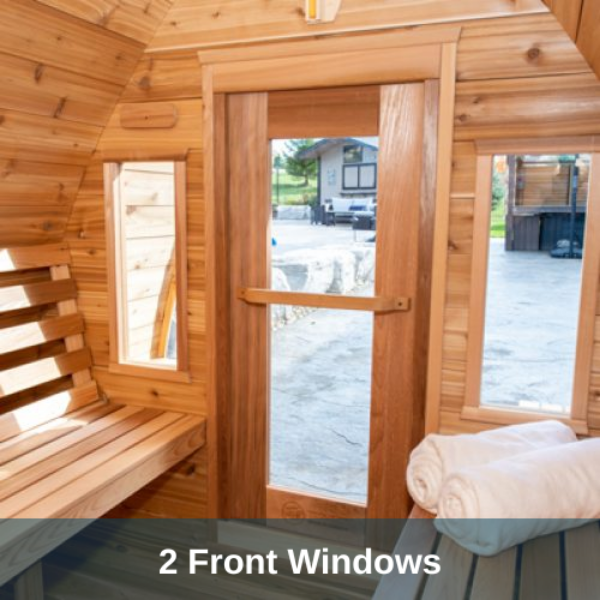 Dundalk LeisureCraft Clear Cedar Mini POD 2-4 Person Sauna