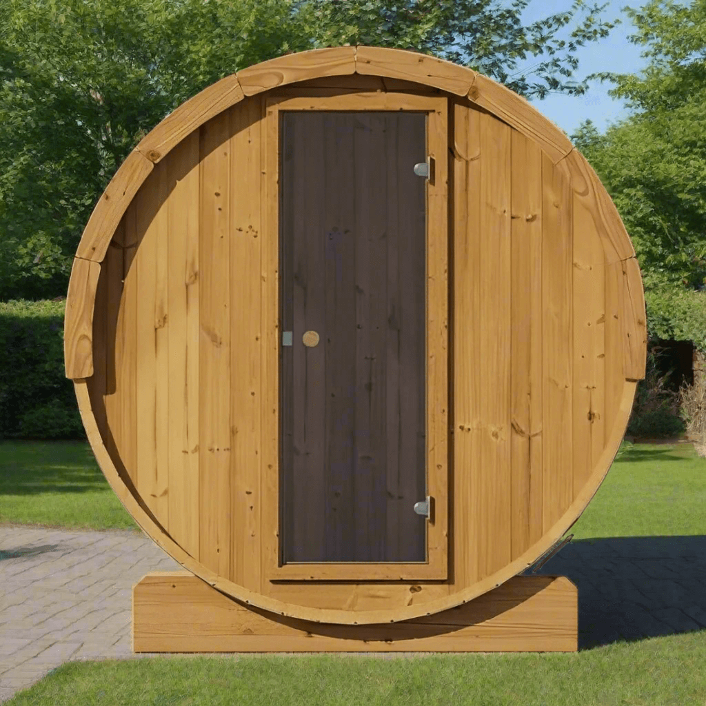 SaunaLife Model E6 3-Person Barrel Sauna