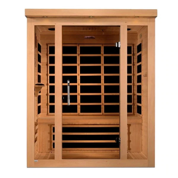 Golden Designs Dynamic Vila 3-Person Ultra Low EMF FAR Infrared Sauna – DYN-6315-02