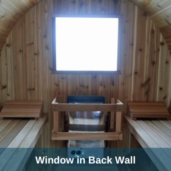 Dundalk LeisureCraft Clear Cedar Mini POD 2-4 Person Sauna