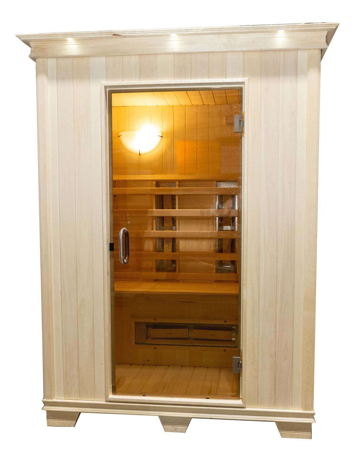 TheraSauna TS5951UF 2-Person Full-Spectrum Infrared Sauna with Aspen Hardwood &amp; Solid-Ceramic TheraMitter™ Heaters