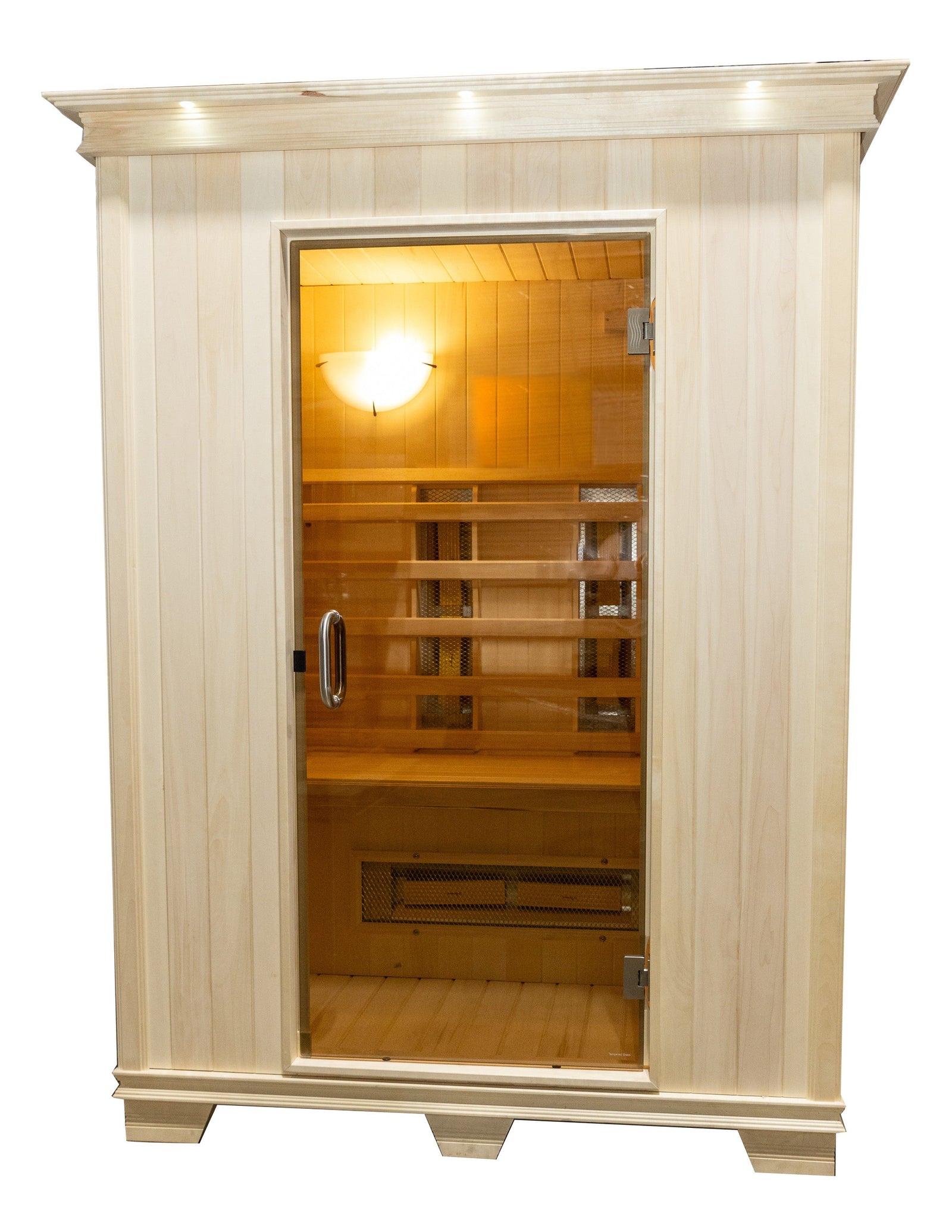 TheraSauna TS5951UF 2-Person Full-Spectrum Infrared Sauna with Aspen Hardwood & Solid-Ceramic TheraMitter™ Heaters
