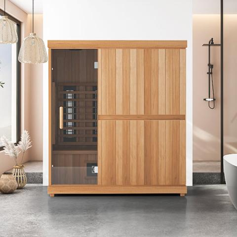 Finnmark FD-3 Infrared Sauna for 4 – Full Spectrum Heat & Cedar Interior