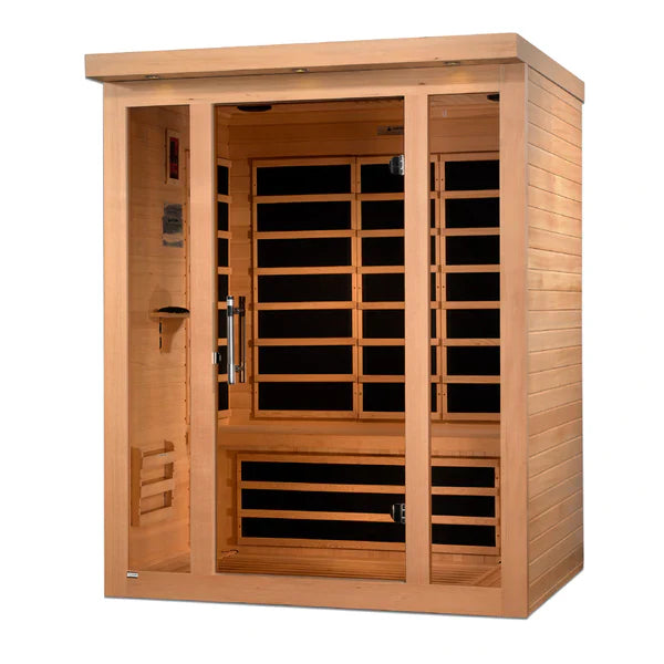 Golden Designs Dynamic Vila 3-Person Ultra Low EMF FAR Infrared Sauna – DYN-6315-02