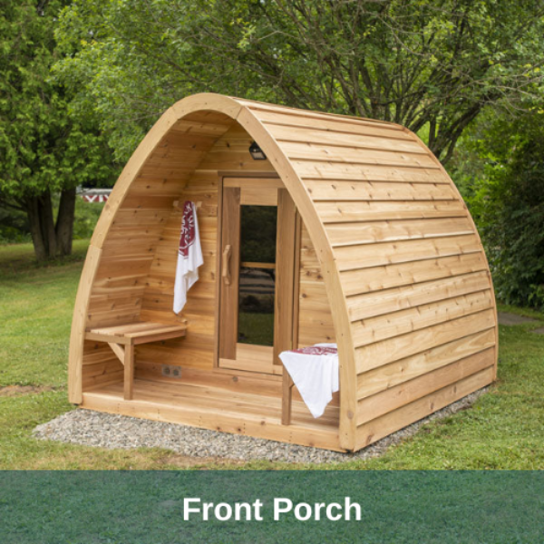 Dundalk LeisureCraft Clear Cedar Mini POD 2-4 Person Sauna