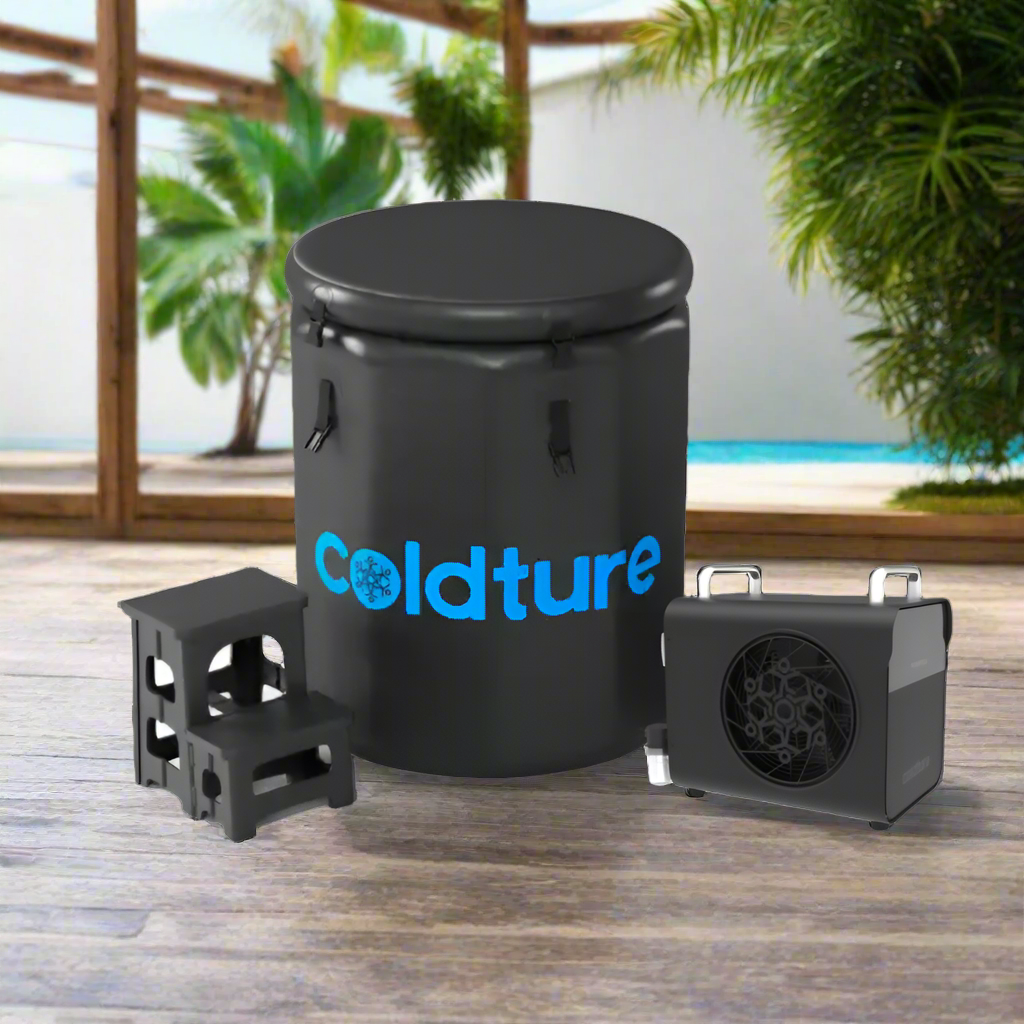 Coldture Barrel cold plunge and Chiller Pro bundle
