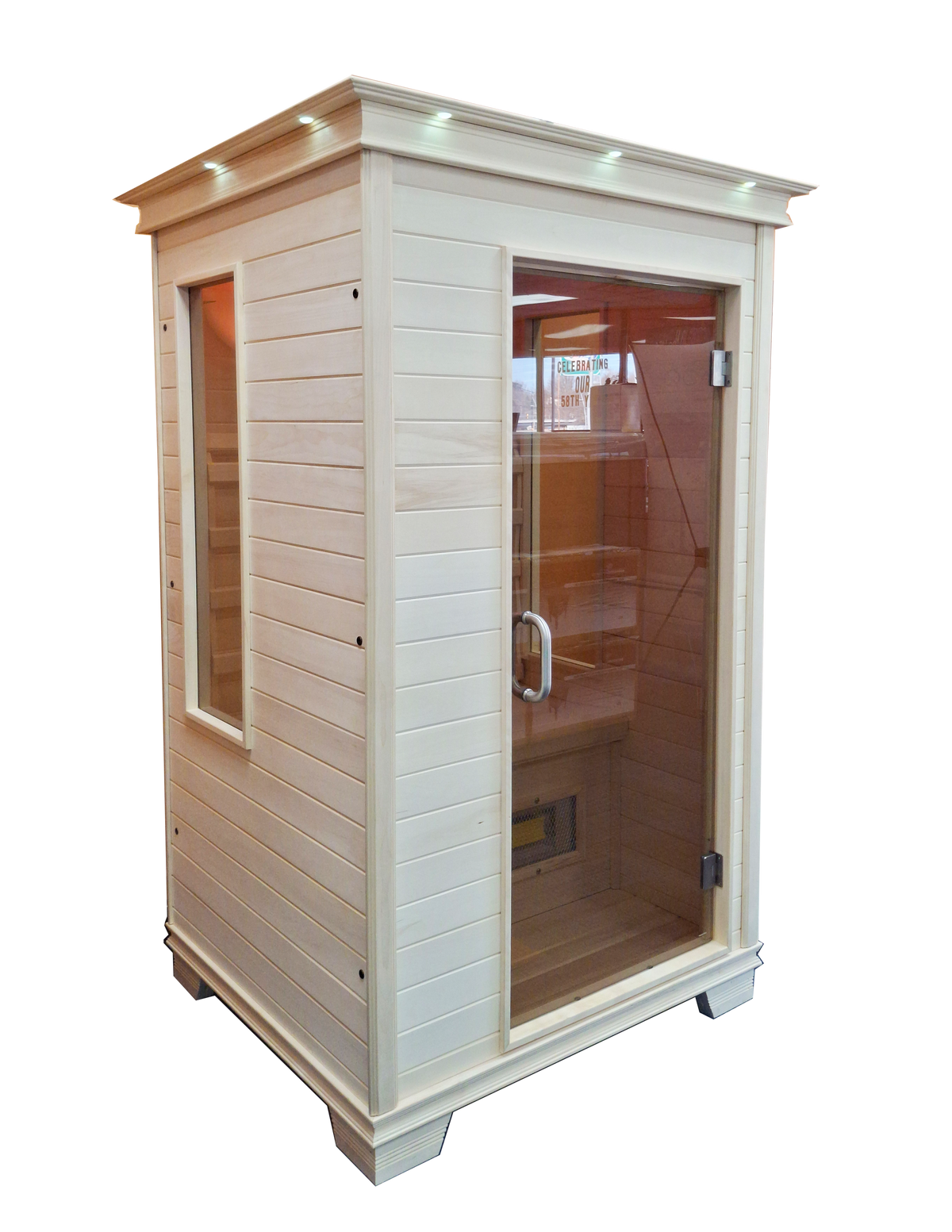 TheraSauna TS4746UF 1-Person Far Infrared Sauna with Aspen Hardwood & TheraMitter™ Heaters