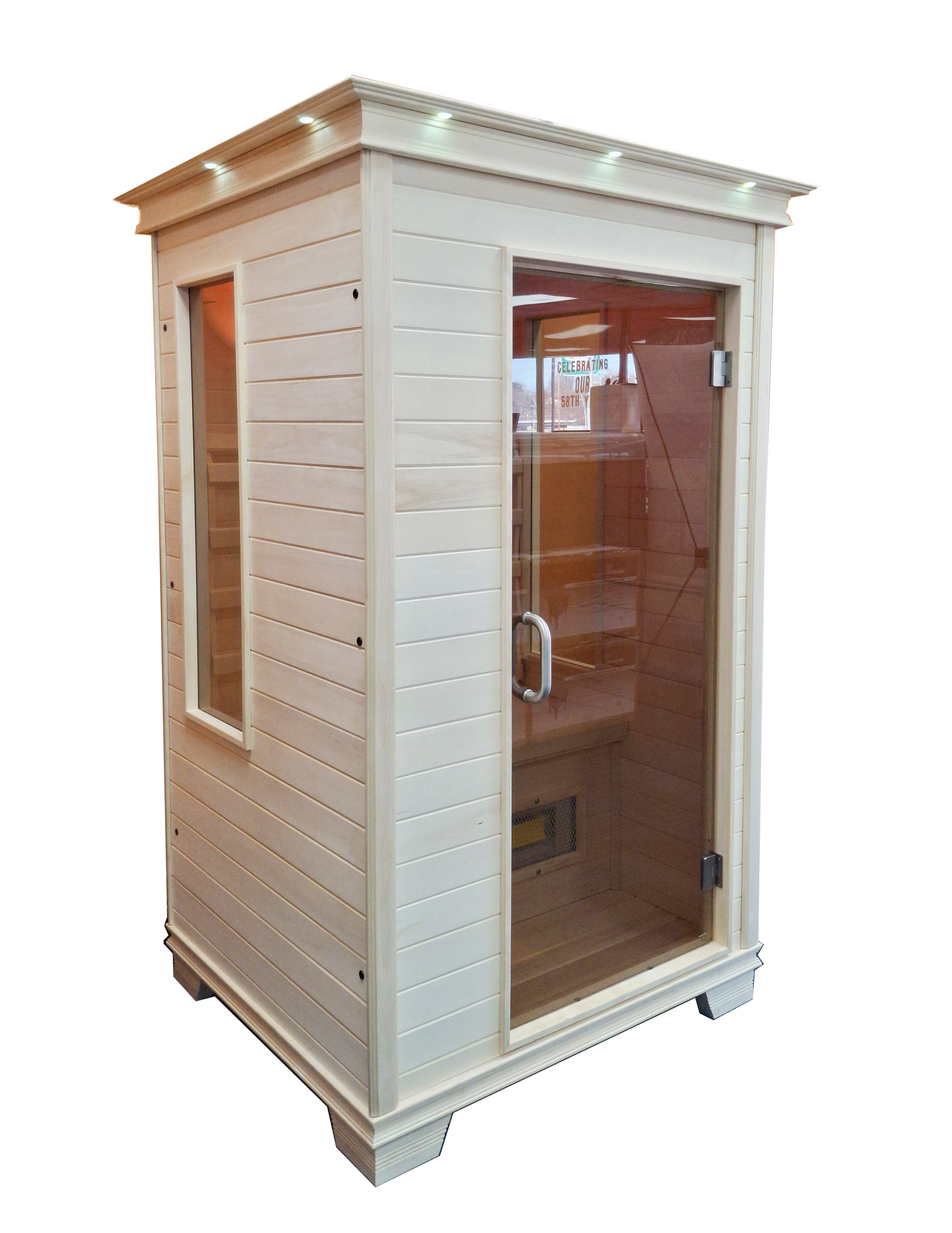 TheraSauna TS4746UF 1-Person Far Infrared Sauna with Aspen Hardwood & TheraMitter™ Heaters