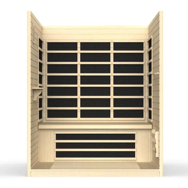 Golden Designs Dynamic Vila 3-Person Ultra Low EMF FAR Infrared Sauna – DYN-6315-02