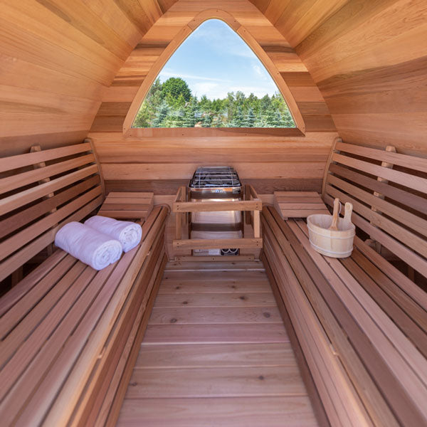 Dundalk LeisureCraft Clear Cedar Mini POD 2-4 Person Sauna