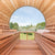 Dundalk LeisureCraft Panoramic Sauna Knotty Cedar - Wood Heated