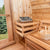 Dundalk LeisureCraft Panoramic Sauna Knotty Cedar - Floor Standing Sauna Heater