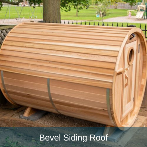 Dundalk LeisureCraft Clear Cedar Panoramic View 6 Person Barrel Sauna