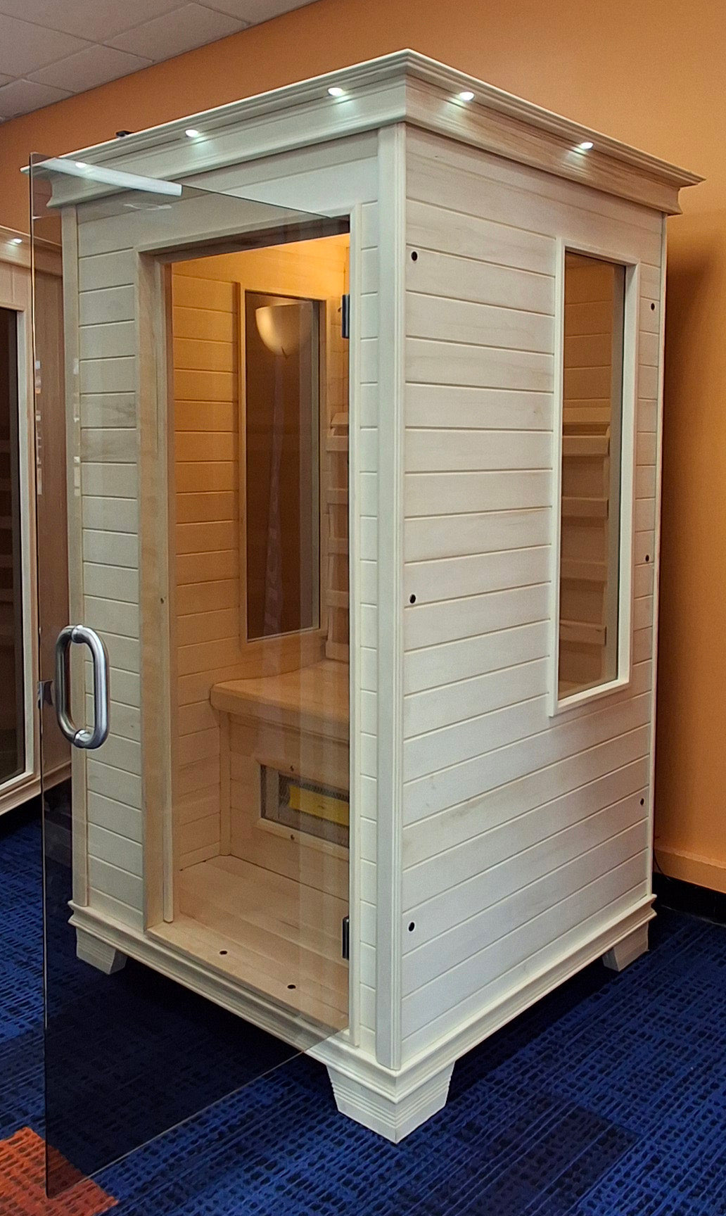TheraSauna TS4746UF 1-Person Far Infrared Sauna with Aspen Hardwood & TheraMitter™ Heaters
