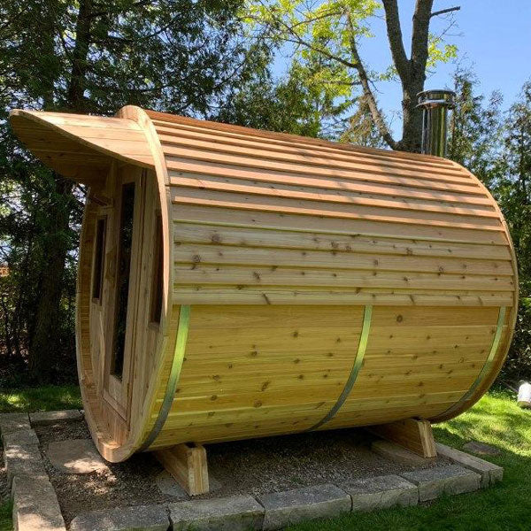Dundalk LeisureCraft Panoramic Sauna Knotty Cedar - Wood Heated
