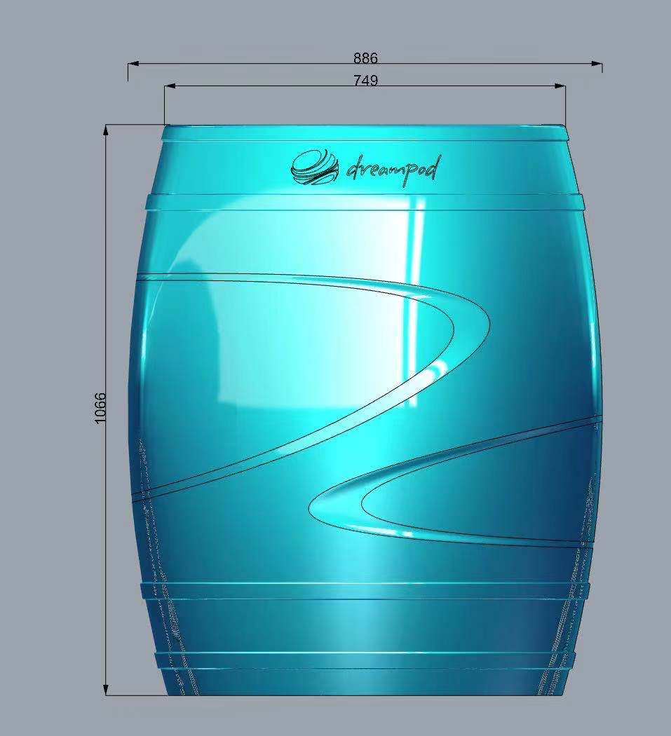 Dreampod Cold Plunge Barrel with Chiller – Compact, Insulated Ice Bath for Home Recovery