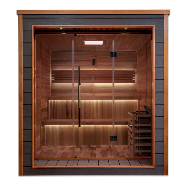 Golden Designs Bergen 6 Person Outdoor-Indoor Traditional Sauna (GDI-8206-01)