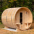 Dundalk LeisureCraft Canadian Timber Serenity 3-4 Person Barrel Sauna CTC2245W