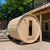 Dundalk LeisureCraft Canadian Timber Harmony 3-4 Person Barrel Sauna