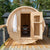 Dundalk LeisureCraft Canadian Timber Harmony 3-4 Person Barrel Sauna