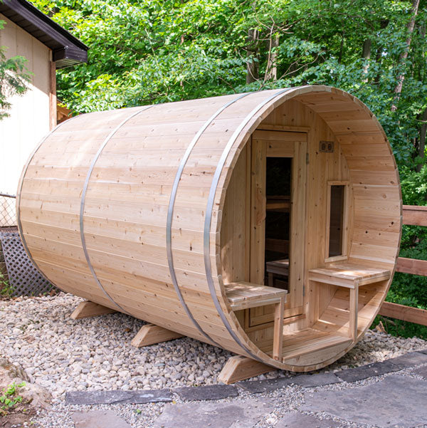 Dundalk LeisureCraft Canadian Timber Tranquility 4-5 Person Barrel Sauna CTC2345