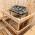 Dundalk LeisureCraft Canadian Timber Tranquility 4-5 Person Barrel Sauna CTC2345