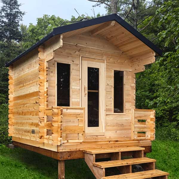 Dundalk Leisure Georgian Cabin Sauna with Porch CTC88PW
