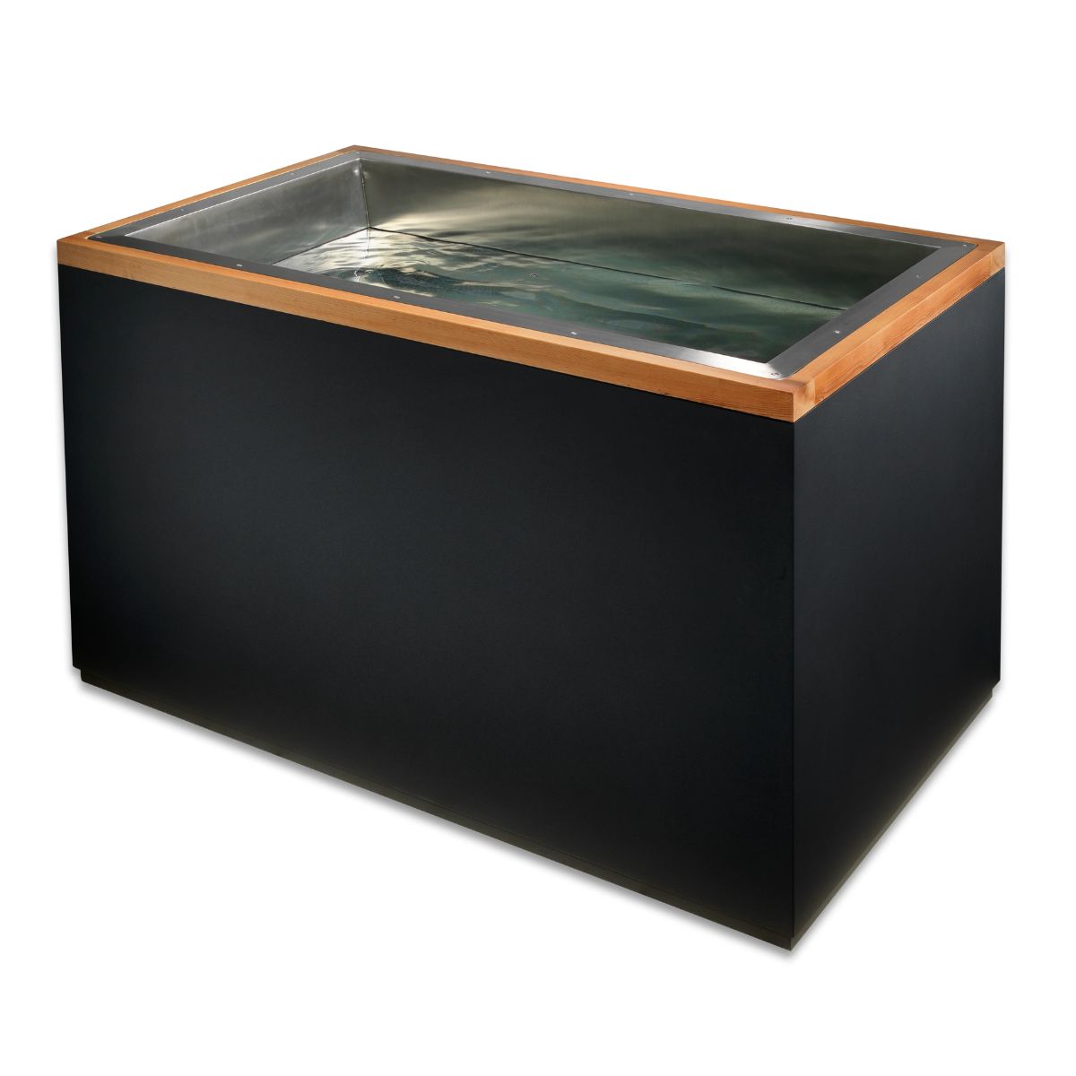 Dynamic Cold Therapy Cuboid Cold Plunge – Stainless Steel Recovery Tub with Pacific Cedar Exterior