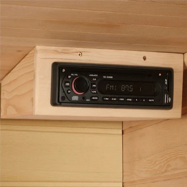 Golden Designs Maxxus 2-Person FAR Infrared Sauna – Low EMF, Canadian Hemlock (MX-K206-01)